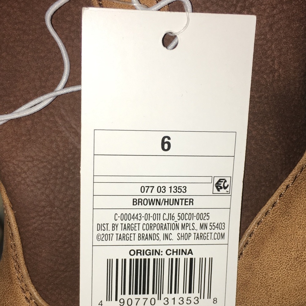 Cat & Jack Toddler Boots Brown Size 6 - Picture 8 of 8